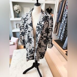 Vintage Joanna Women's Size 18 Floral Boyfriend Fit Blazer Jacket Cottagecore